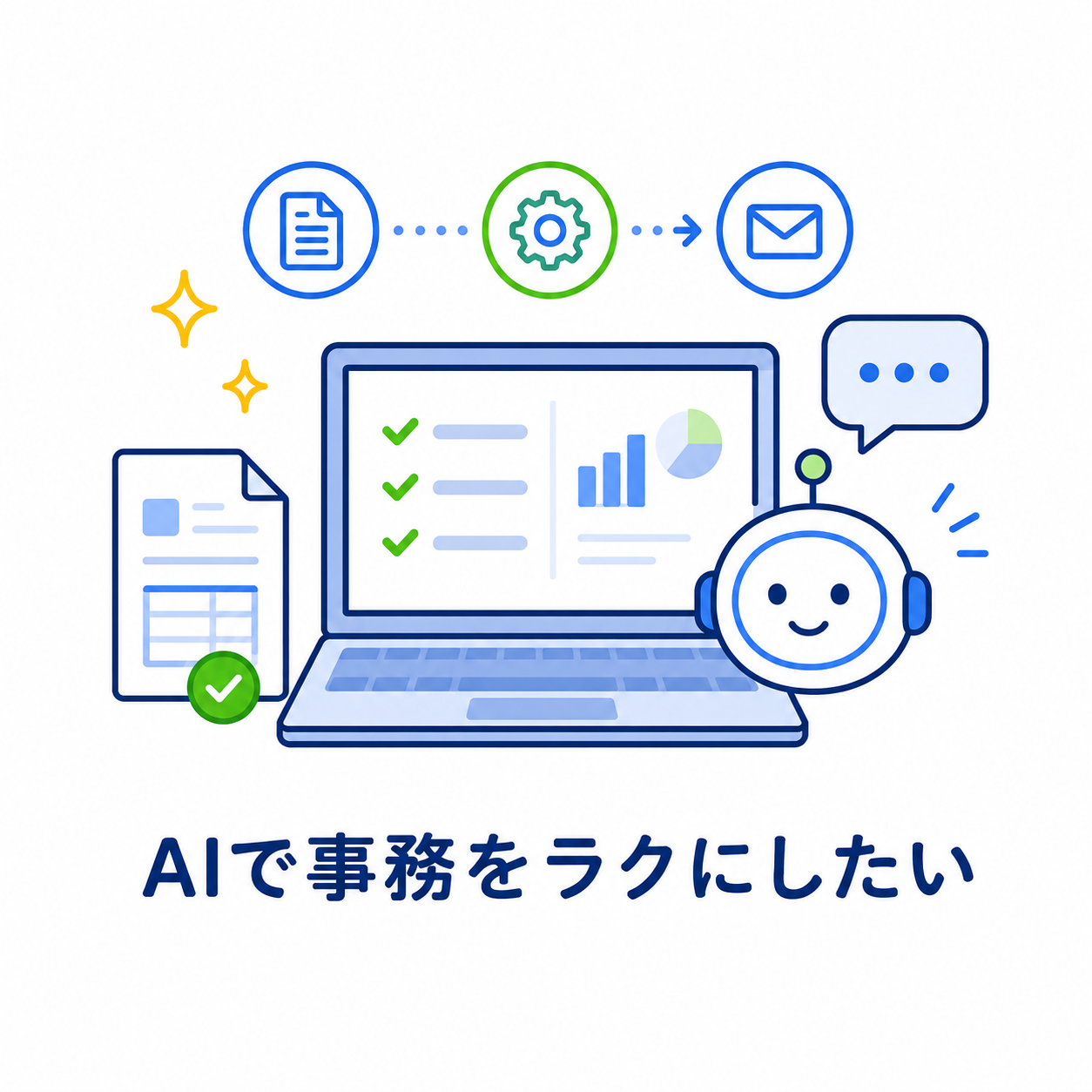 AIで事務をラクにしたい