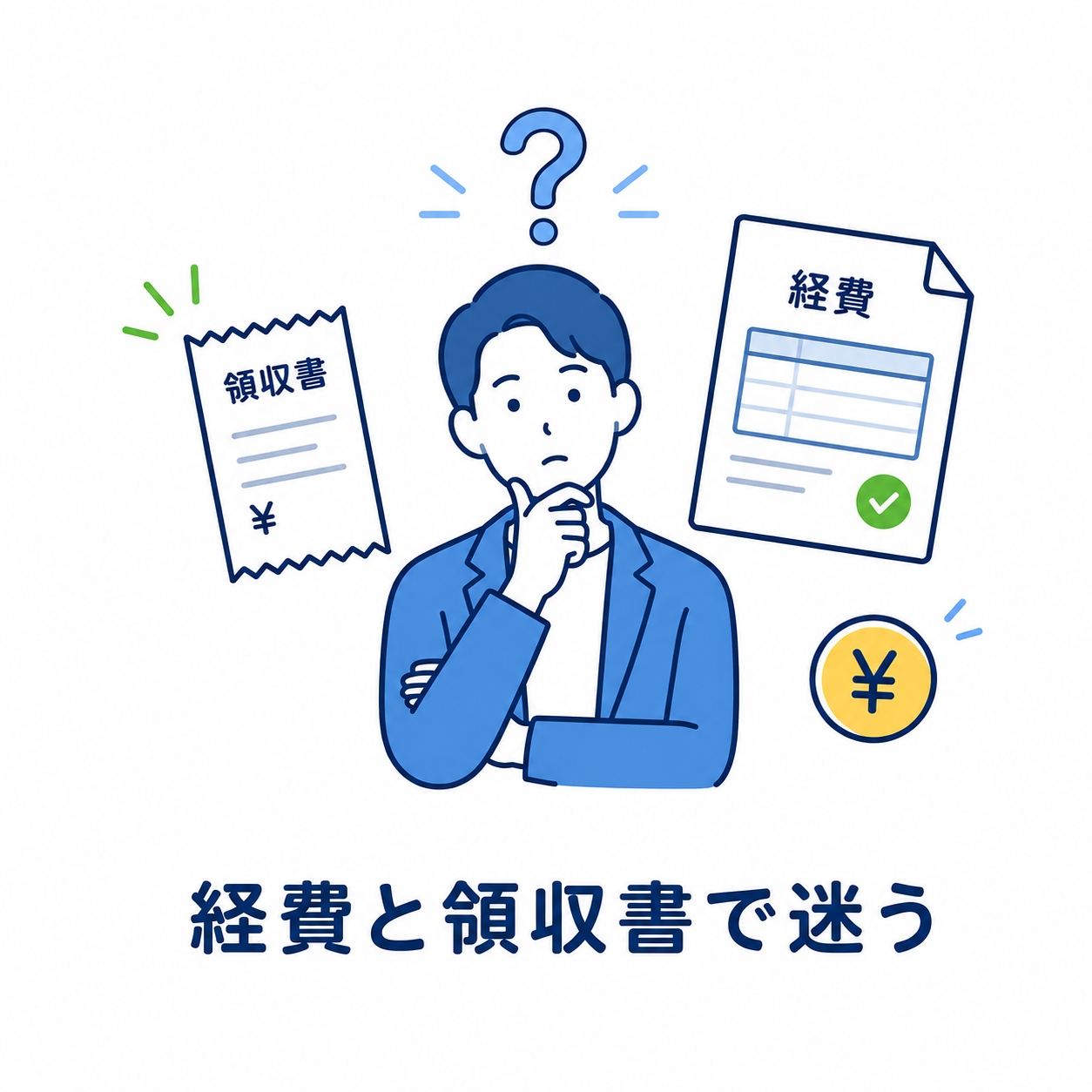 経費と領収書で迷う